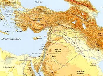 Map of the ancient Near East