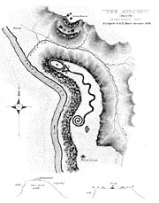 Serpent Mound, Adams County, Ohio. Click here for a larger version.