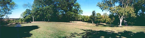 Serpent Mound as seen from the south © 2002 Mysterious World