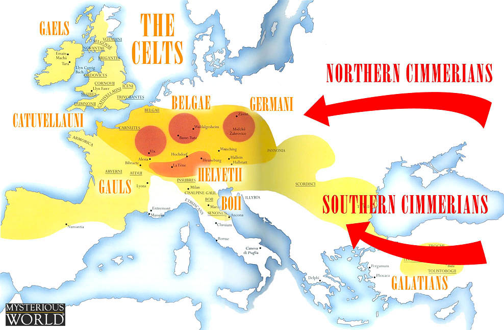 Map Of Celts