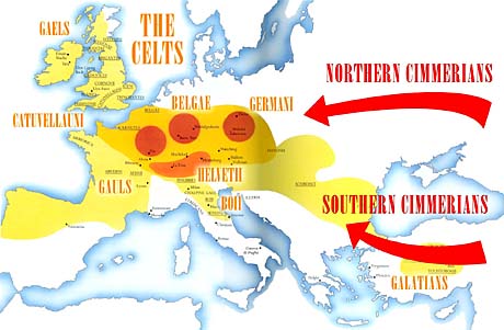 Map of the Celtic World