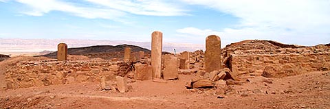 The Hathor Temple at Serabit al-Kadim seen from the ground